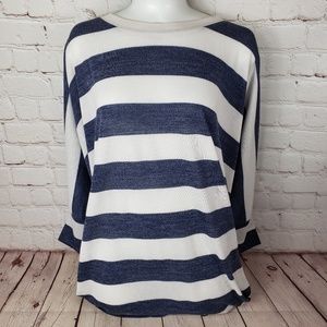 High Call Nautical Stripes Winged Medium Sweater